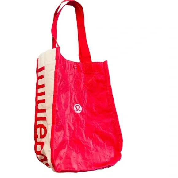 lululemon athletica Bags Lululemon Large Reusable Red And
